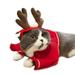 1 set of Pet Cloak Dog Cat Cloak Pet Outfit Antler Headband Comfortable Dog Cape Supply