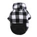 YUEHAO Dog Clothes for Small Dogs Plaid Zipper Pocket Weiwang Size Dog Clothes Cat Pet Clothes Autumn and Winter New Supplies Chest Strap Pet Supplies for Dogs (Grey M)