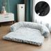 KIHOUT Dog Bed Dog Sofa Couch Calming Cat Beds Fluffy Plush Cats Mattress Comfy Washable Cover Puppy Kennel Pad Extra Large Medium Couches Dogs Sofa