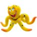 Small Octopus Squeaky Dog Toy Natural Rubber (Latex) Lead-Free Chemical-Free Complies with Same Safety Standards as Kids Toys Soft Squeaky Puppy Toy