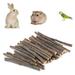 Iaukyu 20/40/60Pcs Hamster Chew Sticks Eco-friendly Bite-Resistant Apple Tree Rabbit Chew Toys Pet Teeth Grinding Stick for Home