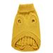 YUEHAO Dog Sweaters for Small Dogs Small Dog Sweaters Knitted Pet Cat Sweater Warm Dog Sweatshirt Dog Winter Clothes Puppy Sweater Rope Pet Dog Sweater Small Dog Sweater (Yellow L)