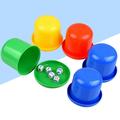 Dice Game Set 5pcs Thicken Dice Bottom Shaker Bar Funny Dice Game Set Creative Dice Shaking Cup With 25pcs Dice (Randm Color)