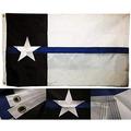 They Can Used Indoors Or Outdoors.3X5 Embroidered Police Thin Blue Line Texas State 220D Nyl Flag 3 X5 .The Authentic Design Is Based Informati From Official Sources