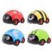 4pcs Pull Back Car Mini Push Toys Kids Boys Toys Birthday Party Bag Fillers for Kids (Beetle Ladybug Bee Dragonfly)