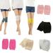 Iaukyu All-match Thermal Knee Sleeve Knee Brace Pad Women Plain Leg Warmer Protector