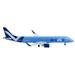 Embraer ERJ-195 Commercial Aircraft Breeze Airways Blue 1/400 Diecast Model Airplane by GeminiJets