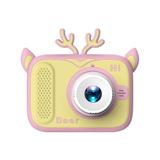 ammoon Cute Cartoon Kids Digital Camera Dual Lens 2.0 Inch IPS Screen Built in Battery Perfect Gift for Birthday and Christmas