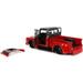 1956 Ford F-100 Pickup Truck Red and Dark Gray Metallic with Extra Wheels Just Trucks Series 1/24 Diecast Model Car by Jada