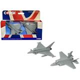 Lockheed Martin F-35 Lightning II Aircraft and Euro Typhoon Aircraft (Unmarked) Set of 2 Pieces Defence of the Realm Collection Diecast Models by Corgi
