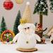 Hxoliqit New Ice Cold Decoration White Snowman Figure Decoration Old Man Dwarf Creative Doll Desk Decorations Mini Ornaments Desktop Ornament Snowman Ornaments