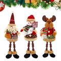 Christmas Long Legged Santa Claus Snowman Reindeer Doll Christmas Plush Toy(1PCS-Reindeer)