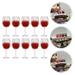 12 pcs Miniature Wine Cups Dolls House Mini Wine Cups Realistic Mini Wine Cups