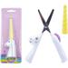 1Pc Unicorn Student Scissors Safe Paper-Cut Cartoon Scissors Back to School Study Tool Small Snips Stainless Steel Multipurpose Office Scissors for School