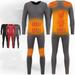 2Pcs/Set Long Johns Thermal Underwear for Men Skiing Winter Warm Hunting Gear Fleece Lined Base Layer Set Top Bottom