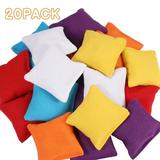 sixwipe 20 Pack Mini Bean Bags Nylon Bean Bags for Games Mini Colorful Cornhole Bean Bags Fun Sports Outdoor Family Games Bean Bag Chairs for Toss