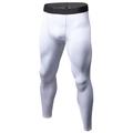 snowsong Mens Pants Gym Pants Men Mens Tight Fitness Running Stretch Basketball Base Training Compression Pants Fitness Pants Mens Workout Pants White XL