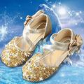 NIUREDLTD Toddler Kids Grils Dress Shoes Children s Girls Crystal Dress Shoes Glitter Princess Sandals Sequin Flat Leather Shoes Children s Princess Shoes Dance Shoes Princess Shoes Gold 30