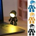 Cartoon Night Lamp Creative Shape Soft Lighting One-key Start Flicker Free Flexible Limbs Design Desktop Cartoon LED Night Lamp Ambient Light Home Supplies