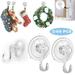 Morrow 2/4/6PCS Wreath Hanger Suction Cup Hooks with Key Lock Heavy Duty Shower Suction Cup Hook Wall Window Bathroom Suction Hook Wreath hanger Holders Vacuum Plastic Hooks Holds up to 22 Lbs