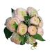 10 Heads Party Supplies Home Decoration Bridal Bouquets Floral Arrangement Greenery Leaves Artificial Camellia Rose Lifelike Flower Bunch LIGHT PINK