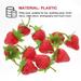 Fruit Strawberry Artificial Fake Strawberries Faux Lifelike Model Decor Props Decorative Kitchen Simulationvegetables