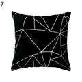 Pillow Covers Throw Pillow Case Daily Decorations Sofa Throw Pillow Case Cushion Covers Zippered Pillowcase Black and White Geometric Peach Skin Throw Cover Pillow Cushion Square Case