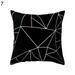 Pillow Covers Throw Pillow Case Daily Decorations Sofa Throw Pillow Case Cushion Covers Zippered Pillowcase Black and White Geometric Peach Skin Throw Cover Pillow Cushion Square Case