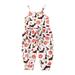 Tosmy Romper Outfits Strap Girl Romper Pumpkin Kids Baby Jumpsuit Cartoon Toddler Girl Romper Jumpsuit Baby Clothes