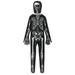 Tosmy Kids Skeleton Child White Bones Stretch Body Suit For Boy Girl Romper Baby Clothes