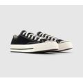 Converse Womens All Star Ox 70's Black Canvas Trainers, 9