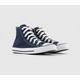 Mens Converse All Star Hi Navy Canvas Trainers Blue/White, 3.5