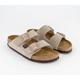 Birkenstock Womens Arizona Two Strap Sandals Taupe Suede In Natural, 5