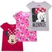 Preschool Minnie Mouse Gray/Pink/Red Graphic 3-Pack T-Shirt Set