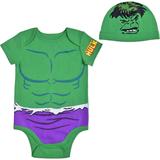 Infant Green Hulk Bodysuit and Hat Set