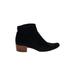 Freda Salvador Ankle Boots: Black Print Shoes - Women's Size 7 1/2 - Round Toe