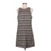 Alice & Trixie Casual Dress - Shift Crew Neck Sleeveless: Brown Dresses - Women's Size Medium