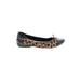 DKNY Flats: Black Leopard Print Shoes - Women's Size 7 - Round Toe