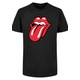 T-Shirt F4NT4STIC "The Rolling Stones Classic Tongue" Gr. 122/128, schwarz Mädchen Shirts T-Shirts
