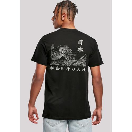 „T-Shirt F4NT4STIC „“Kanagawa Welle – Golden Gai““ Gr. L, schwarz Herren Shirts T-Shirts Print“