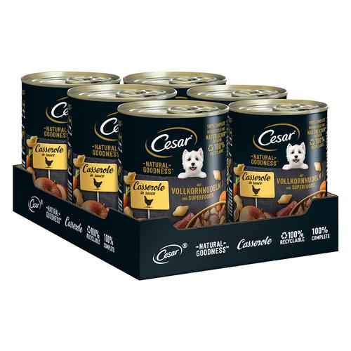 12x 400g Cesar Natural Goodness Huhn und Superfoods Hundefutter nass