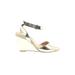 Ann Taylor Wedges: Gold Shoes - Women's Size 7 1/2