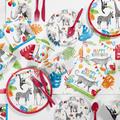 Creative Converting Party Animals Party Supplies Kit, Serves 8 | Wayfair DTC6677E2A