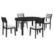 Red Barrel Studio® Theadene Circular Dining Set in Black | Wayfair B80F493C0375460BBF67E80E2E359598