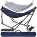 Arlmont & Co. 600Lb Capacity 2 Persons 2 Hammocks Included/Foldable Portable Hammocks w/ Stand, Tree Straps | 109.4 D in | Wayfair