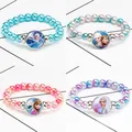 Disney la reine des Neiges Elsa Anna Princesse de Dessin Animé Blanc Neige Bracelet Figurine Jouet