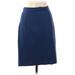 Ann Taylor Casual Skirt: Blue Bottoms - Women's Size 6 Petite