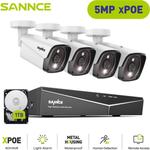 Kit de vidéosurveillance Système de sécurité vidéo réseau XPoE 4 canaux 5MP (Kit nvr) – 1TB hdd