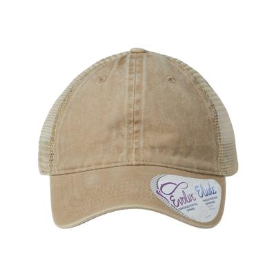 Infinity Her TESS Women's Washed Mesh Back Cap in Khaki/Camouflage size Adjustable | Cotton