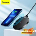 Baseus 15W caricabatterie Wireless LED Display digitale Pad di ricarica Wireless veloce per iPhone 13 12 11 Pro Max Samsung Xiaomi Mi Huawei